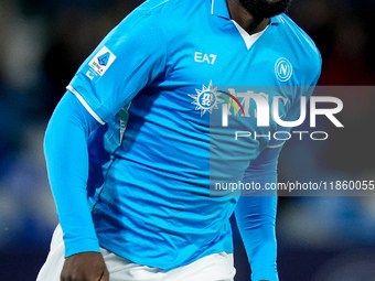 Romelu Lukaku of SSC Napoli looks on during the serie Serie A Enilive match between SSC Napoli and SS Lazio at Stadio Diego Armando Maradona...