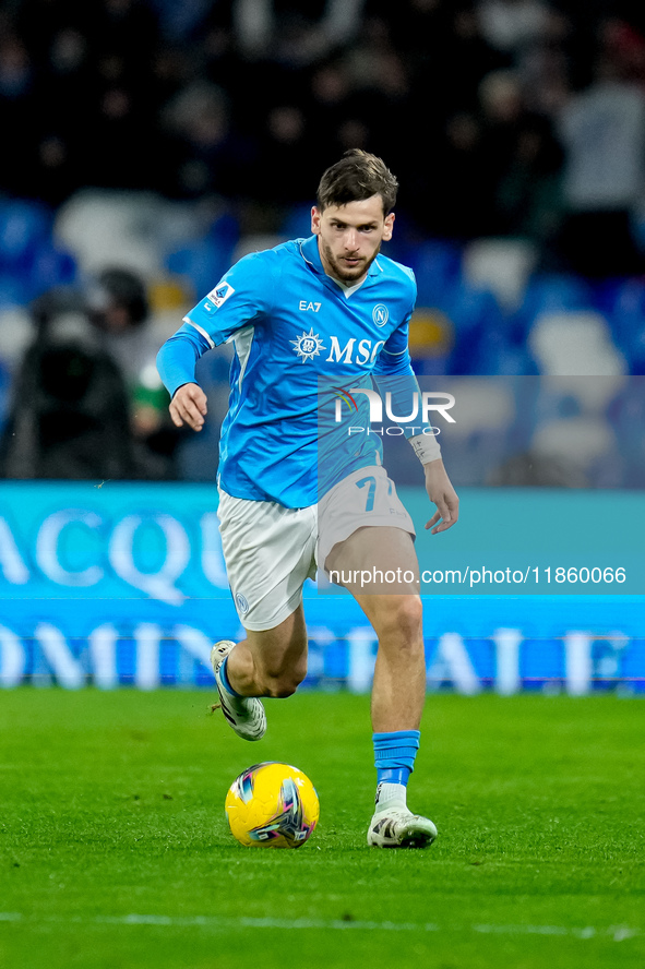 Khvicha Kvaratskhelia of SSC Napoli during the serie Serie A Enilive match between SSC Napoli and SS Lazio at Stadio Diego Armando Maradona...