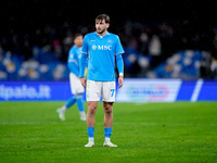 Khvicha Kvaratskhelia of SSC Napoli looks on during the serie Serie A Enilive match between SSC Napoli and SS Lazio at Stadio Diego Armando...