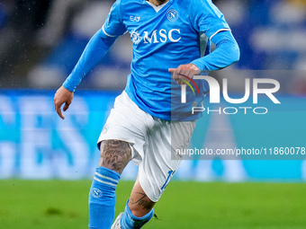 Mathias Olivera of SSC Napoli during the serie Serie A Enilive match between SSC Napoli and SS Lazio at Stadio Diego Armando Maradona on Dec...