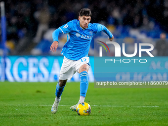 Mathias Olivera of SSC Napoli during the serie Serie A Enilive match between SSC Napoli and SS Lazio at Stadio Diego Armando Maradona on Dec...