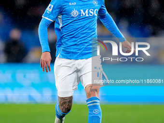 Mathias Olivera of SSC Napoli during the serie Serie A Enilive match between SSC Napoli and SS Lazio at Stadio Diego Armando Maradona on Dec...