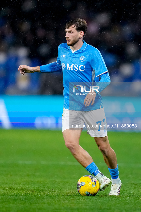 Khvicha Kvaratskhelia of SSC Napoli during the serie Serie A Enilive match between SSC Napoli and SS Lazio at Stadio Diego Armando Maradona...