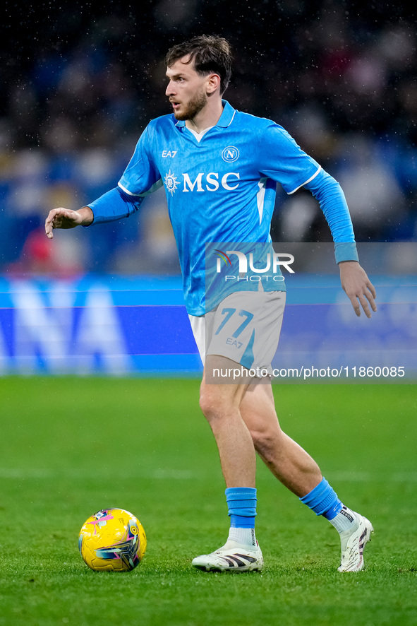 Khvicha Kvaratskhelia of SSC Napoli during the serie Serie A Enilive match between SSC Napoli and SS Lazio at Stadio Diego Armando Maradona...