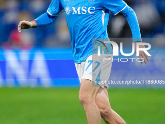 Khvicha Kvaratskhelia of SSC Napoli during the serie Serie A Enilive match between SSC Napoli and SS Lazio at Stadio Diego Armando Maradona...