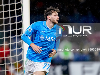 Khvicha Kvaratskhelia of SSC Napoli during the serie Serie A Enilive match between SSC Napoli and SS Lazio at Stadio Diego Armando Maradona...