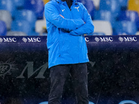 Marco Baroni head coach of SS Lazio looks on during the serie Serie A Enilive match between SSC Napoli and SS Lazio at Stadio Diego Armando...