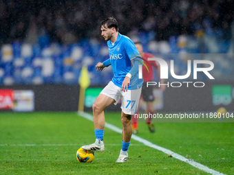 Khvicha Kvaratskhelia of SSC Napoli during the serie Serie A Enilive match between SSC Napoli and SS Lazio at Stadio Diego Armando Maradona...