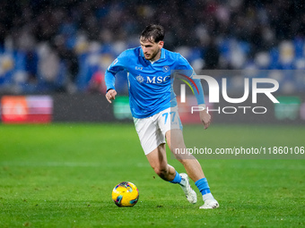 Khvicha Kvaratskhelia of SSC Napoli during the serie Serie A Enilive match between SSC Napoli and SS Lazio at Stadio Diego Armando Maradona...