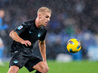 Gustav Isaksen of SS Lazio during the serie Serie A Enilive match between SSC Napoli and SS Lazio at Stadio Diego Armando Maradona on Decemb...