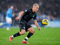 Gustav Isaksen of SS Lazio during the serie Serie A Enilive match between SSC Napoli and SS Lazio at Stadio Diego Armando Maradona on Decemb...