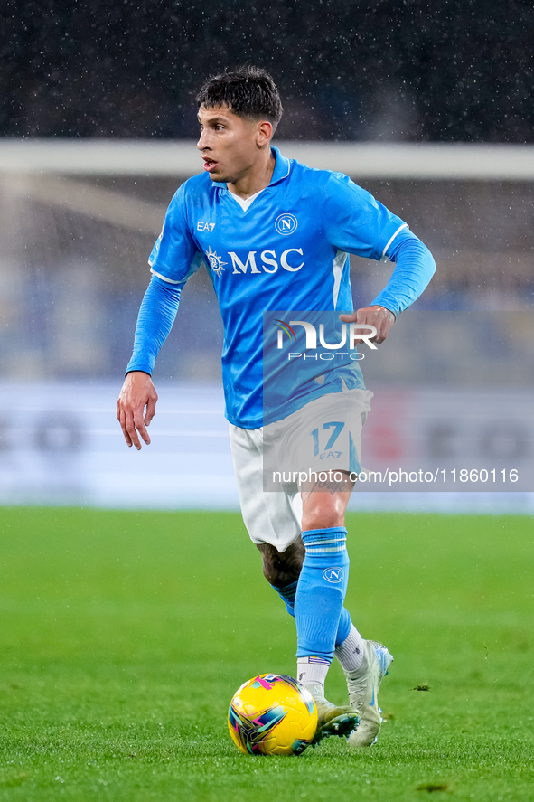 Mathias Olivera of SSC Napoli during the serie Serie A Enilive match between SSC Napoli and SS Lazio at Stadio Diego Armando Maradona on Dec...