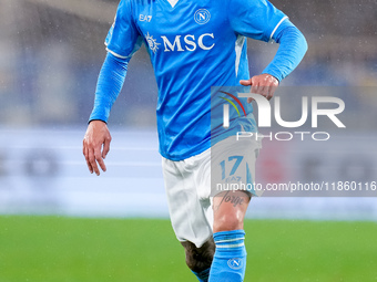 Mathias Olivera of SSC Napoli during the serie Serie A Enilive match between SSC Napoli and SS Lazio at Stadio Diego Armando Maradona on Dec...