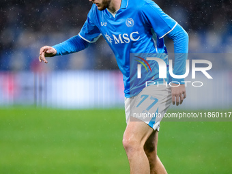 Khvicha Kvaratskhelia of SSC Napoli during the serie Serie A Enilive match between SSC Napoli and SS Lazio at Stadio Diego Armando Maradona...