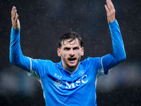 Khvicha Kvaratskhelia of SSC Napoli reacts during the serie Serie A Enilive match between SSC Napoli and SS Lazio at Stadio Diego Armando Ma...