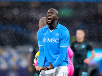 Romelu Lukaku of SSC Napoli looks dejected during the serie Serie A Enilive match between SSC Napoli and SS Lazio at Stadio Diego Armando Ma...