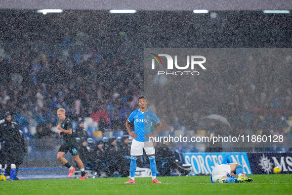 David Neres of SSC Napoli looks dejected during the serie Serie A Enilive match between SSC Napoli and SS Lazio at Stadio Diego Armando Mara...