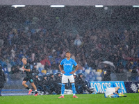 David Neres of SSC Napoli looks dejected during the serie Serie A Enilive match between SSC Napoli and SS Lazio at Stadio Diego Armando Mara...