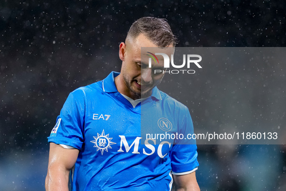 Stanislav Lobotka of SSC Napoli looks dejected during the serie Serie A Enilive match between SSC Napoli and SS Lazio at Stadio Diego Armand...