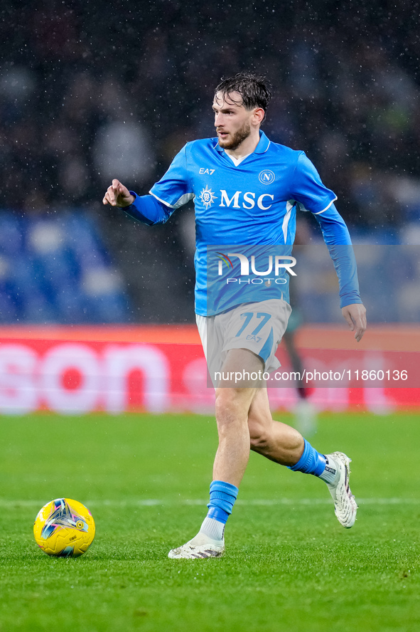 Khvicha Kvaratskhelia of SSC Napoli during the serie Serie A Enilive match between SSC Napoli and SS Lazio at Stadio Diego Armando Maradona...