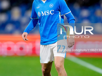 Khvicha Kvaratskhelia of SSC Napoli during the serie Serie A Enilive match between SSC Napoli and SS Lazio at Stadio Diego Armando Maradona...