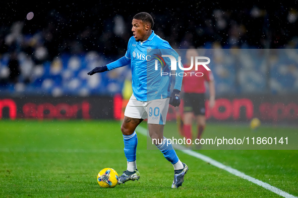 Michael Folorunsho of SSC Napoli during the serie Serie A Enilive match between SSC Napoli and SS Lazio at Stadio Diego Armando Maradona on...