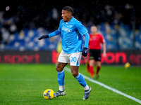 Michael Folorunsho of SSC Napoli during the serie Serie A Enilive match between SSC Napoli and SS Lazio at Stadio Diego Armando Maradona on...