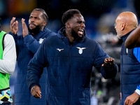 Boulaye Dia of SS Lazio celebrates the victory during the serie Serie A Enilive match between SSC Napoli and SS Lazio at Stadio Diego Armand...