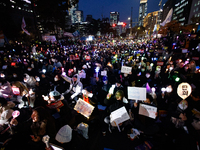 Thousands of citizens gather across from the National Assembly to call for the impeachment of President Yoon Suk-yeol in Seoul, South Korea,...