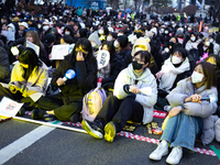 Thousands of citizens gather across from the National Assembly to call for the impeachment of President Yoon Suk-yeol in Seoul, South Korea,...