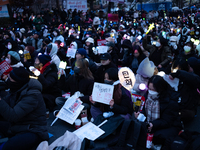 Thousands of citizens gather across from the National Assembly to call for the impeachment of President Yoon Suk-yeol in Seoul, South Korea,...