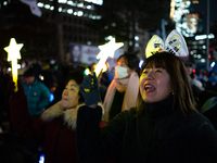 Thousands of citizens gather across from the National Assembly to call for the impeachment of President Yoon Suk-yeol in Seoul, South Korea,...