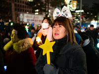 Thousands of citizens gather across from the National Assembly to call for the impeachment of President Yoon Suk-yeol in Seoul, South Korea,...