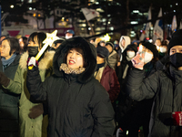 Thousands of citizens gather across from the National Assembly to call for the impeachment of President Yoon Suk-yeol in Seoul, South Korea,...