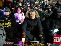 Thousands of citizens gather across from the National Assembly to call for the impeachment of President Yoon Suk-yeol in Seoul, South Korea,...