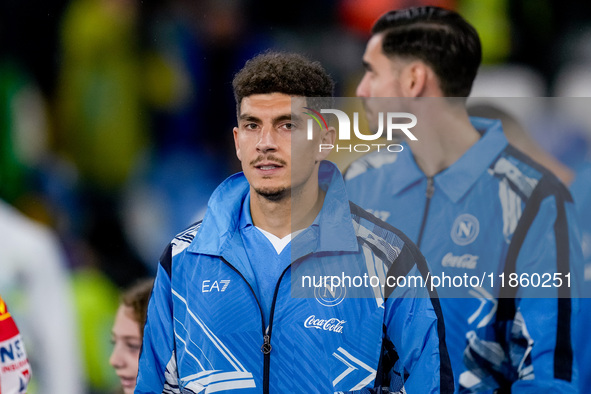 Giovanni Di Lorenzo of SSC Napoli looks on during the serie Serie A Enilive match between SSC Napoli and SS Lazio at Stadio Diego Armando Ma...