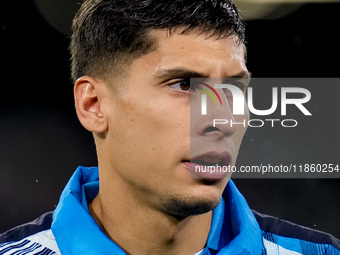 Mathias Olivera of SSC Napoli looks on during the serie Serie A Enilive match between SSC Napoli and SS Lazio at Stadio Diego Armando Marado...