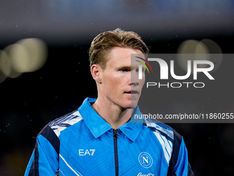 Scott McTominay of SSC Napoli looks on during the serie Serie A Enilive match between SSC Napoli and SS Lazio at Stadio Diego Armando Marado...