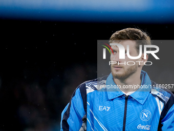 Khvicha Kvaratskhelia of SSC Napoli looks on during the serie Serie A Enilive match between SSC Napoli and SS Lazio at Stadio Diego Armando...