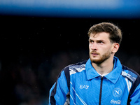 Khvicha Kvaratskhelia of SSC Napoli looks on during the serie Serie A Enilive match between SSC Napoli and SS Lazio at Stadio Diego Armando...