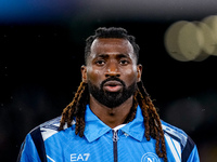 Andre-Frank Zambo Anguissa of SSC Napoli looks on during the serie Serie A Enilive match between SSC Napoli and SS Lazio at Stadio Diego Arm...