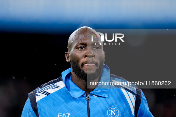 Romelu Lukaku of SSC Napoli looks on during the serie Serie A Enilive match between SSC Napoli and SS Lazio at Stadio Diego Armando Maradona...