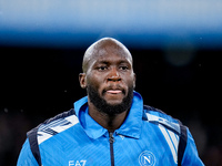 Romelu Lukaku of SSC Napoli looks on during the serie Serie A Enilive match between SSC Napoli and SS Lazio at Stadio Diego Armando Maradona...