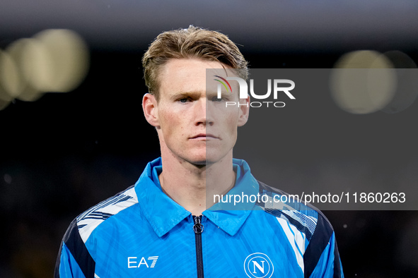 Scott McTominay of SSC Napoli looks on during the serie Serie A Enilive match between SSC Napoli and SS Lazio at Stadio Diego Armando Marado...