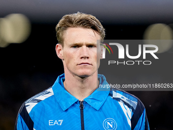 Scott McTominay of SSC Napoli looks on during the serie Serie A Enilive match between SSC Napoli and SS Lazio at Stadio Diego Armando Marado...