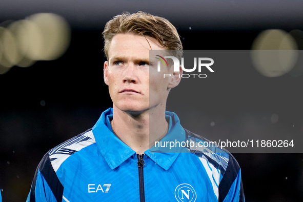 Scott McTominay of SSC Napoli looks on during the serie Serie A Enilive match between SSC Napoli and SS Lazio at Stadio Diego Armando Marado...