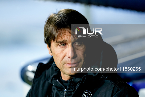 Antonio Conte Head Coach of SSC Napoli looks on during the serie Serie A Enilive match between SSC Napoli and SS Lazio at Stadio Diego Arman...