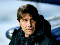 Antonio Conte Head Coach of SSC Napoli looks on during the serie Serie A Enilive match between SSC Napoli and SS Lazio at Stadio Diego Arman...