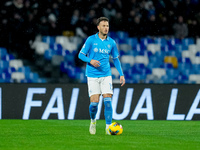 Amir Rrahmani of SSC Napoli during the serie Serie A Enilive match between SSC Napoli and SS Lazio at Stadio Diego Armando Maradona on Decem...