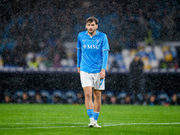 Khvicha Kvaratskhelia of SSC Napoli looks on during the serie Serie A Enilive match between SSC Napoli and SS Lazio at Stadio Diego Armando...